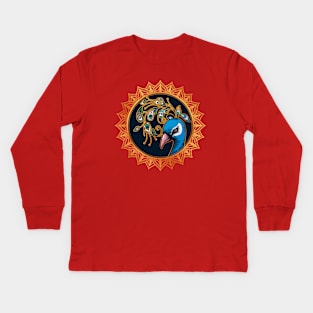 Peacock Kids Long Sleeve T-Shirt